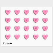 SNOEP HART RONDE STICKER (Vel)