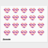 snoep hart sticker (Vel)
