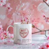 Snoep hart Valentijn | Beste leraar Monogram Koffiemok
