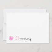 Snoep hart Valentijnsdag advies voor mama kaart (Achterkant)