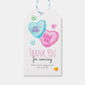Snoep Hart Valentijnse Baby showers Dank u label Cadeaulabel (Voorkant)