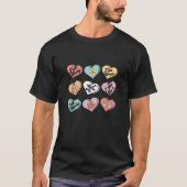 Snoep hart zelf liefde groovy happy Valentijn s da T-shirt (Voorkant)