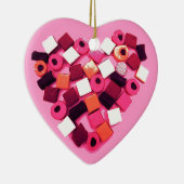 snoep hartafbeeldingen keramisch ornament (Rechts)
