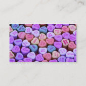 Snoep hartberichten visitekaartje (Achterkant)