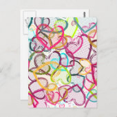 Snoep harten briefkaart (Voorkant / Achterkant)