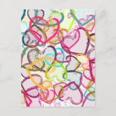 Snoep harten briefkaart (Voorkant)