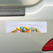 Snoep harten bumpersticker (Op auto)