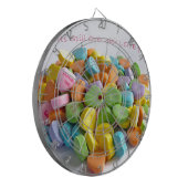 Snoep harten dartbord (Voorkant Links)