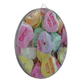 Snoep harten dartbord (Voorkant Links)