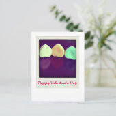 Snoep harten feestdagenkaart (Staand voorkant)