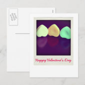 Snoep harten feestdagenkaart (Voorkant / Achterkant)