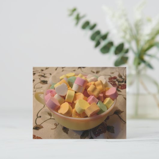 Snoep Harten in een Teacup (Staand voorkant)