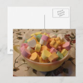 Snoep Harten in een  Teacup Briefkaart (Voorkant / Achterkant)