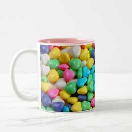 Snoep harten koffie-mok tweekleurige koffiemok