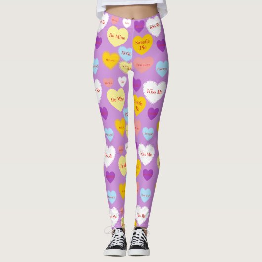 Snoep Harten Leggings (Voorkant)
