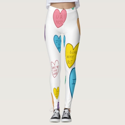 Snoep harten leggings (Voorkant)