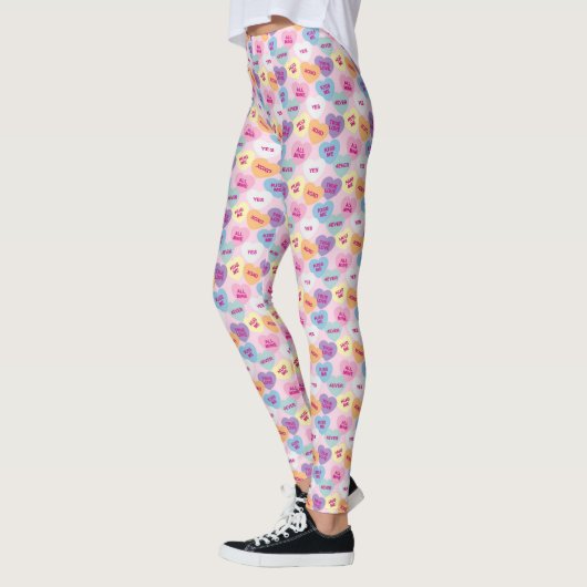 Snoep Harten Leggings (roze) (Links)
