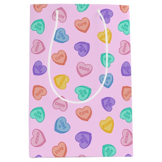 Snoep harten medium cadeauzakje (Voorkant)