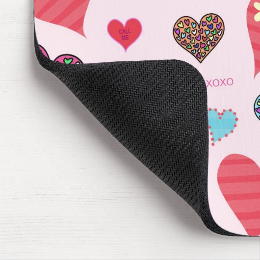 Snoep Harten Mousepad Muismat (Hoek)