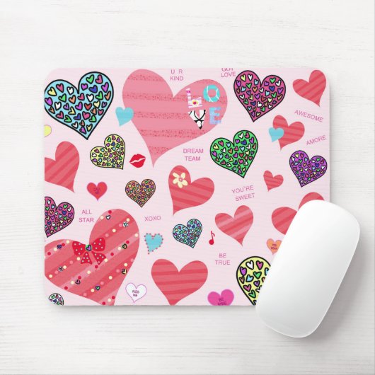 Snoep Harten Mousepad Muismat (Met muis)