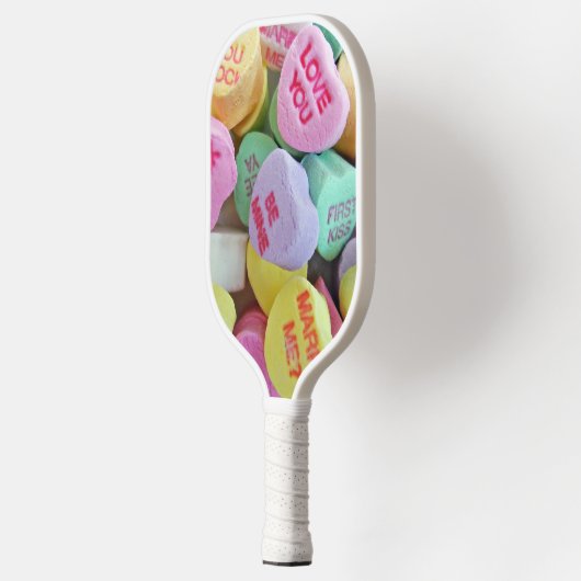 Snoep harten pickleball paddle (Links)