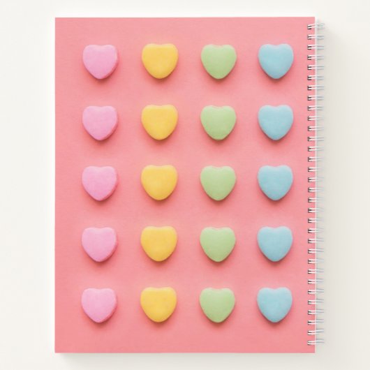Snoep Harten portret Notitieboek (Achterkant)