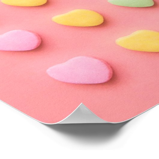 Snoep Harten portret Poster (Hoek)