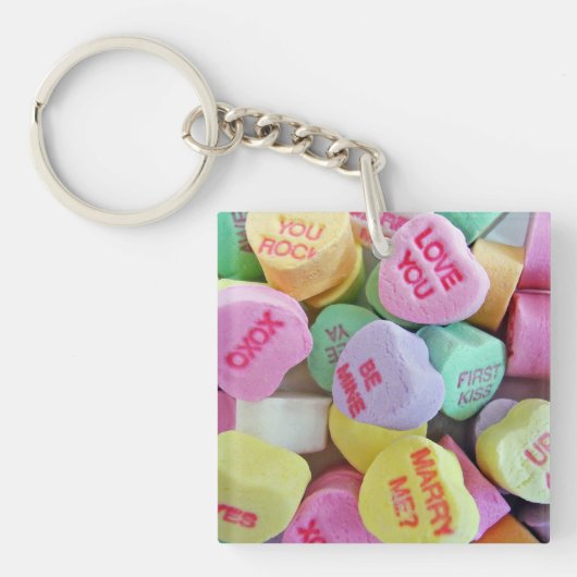 Snoep harten sleutelhanger (Voorkant)