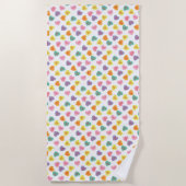 Snoep harten strandlaken (Voorkant)