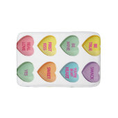 Snoep Harten Sweet Valentijn Love Berichten Badmat (Voorkant)