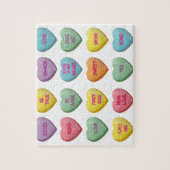 Snoep Harten Sweet Valentijn Love Berichten Legpuzzel (Verticaal)