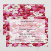 Snoep Harten Sweets Valentijnsdag Party Kaart (Voorkant / Achterkant)