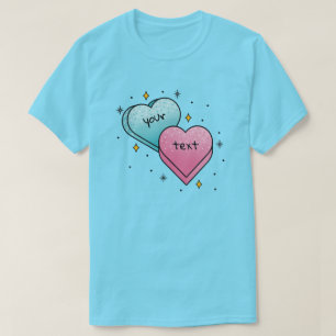 Snoep Harten Tattoo - je eigen Creëer T-shirt