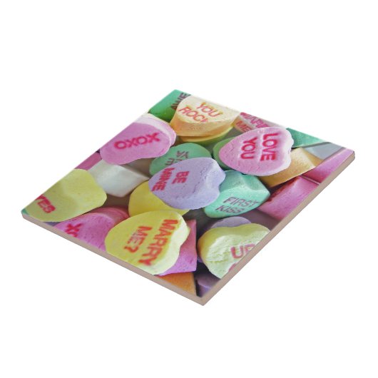 Snoep harten tegeltje (Zijkant)