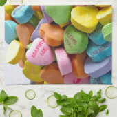 Snoep harten theedoek (Gevouwen)