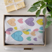 Snoep harten tissuepapier (Geschenk)