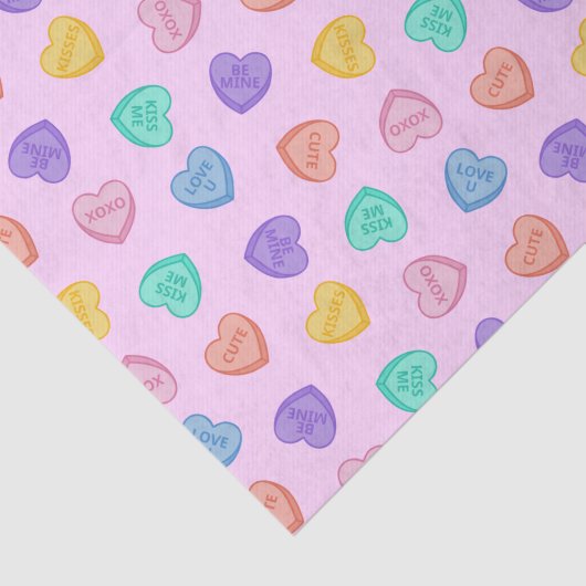 Snoep harten tissuepapier (Detail)