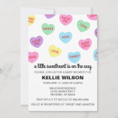 Snoep Harten Valentijn Baby shower Uitnodiging (Voorkant)