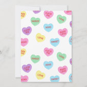 Snoep Harten Valentijn Baby shower Uitnodiging (Achterkant)