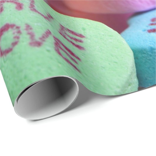 Snoep Harten Valentijn Cadeaupapier (Rol Hoek)