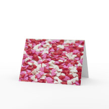 Snoep Harten Valentijn Kaart