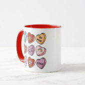 Snoep harten | Valentijn Snoep Heart Mok (Voorkant links)