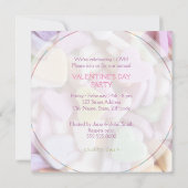 Snoep Harten Valentijnsdag Cocktail Party Kaart (Achterkant)