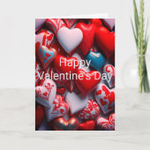 Snoep Harten Valentijnsdag Kaart (Voorkant)