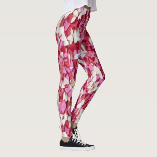 Snoep Harten Valentijnsdag Leggings (Rechts)