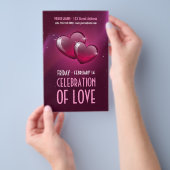 Snoep Harten Valentijnsdag Party Flyer (Hand)