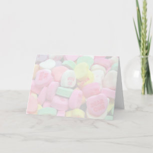 Snoep Harten Valentijnsdagen kaarten