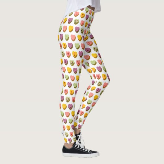 Snoep - hartenliefdespatroon leggings (Rechts)