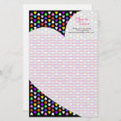 Snoep hartenpapier briefpapier (Voorkant / Achterkant)