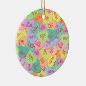 Snoep hartenpatroon - SFW Keramisch Ornament (Rechts)